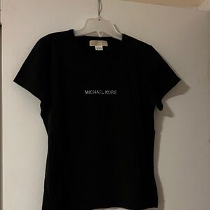 Michael Kors Black Short Sleeve Tee